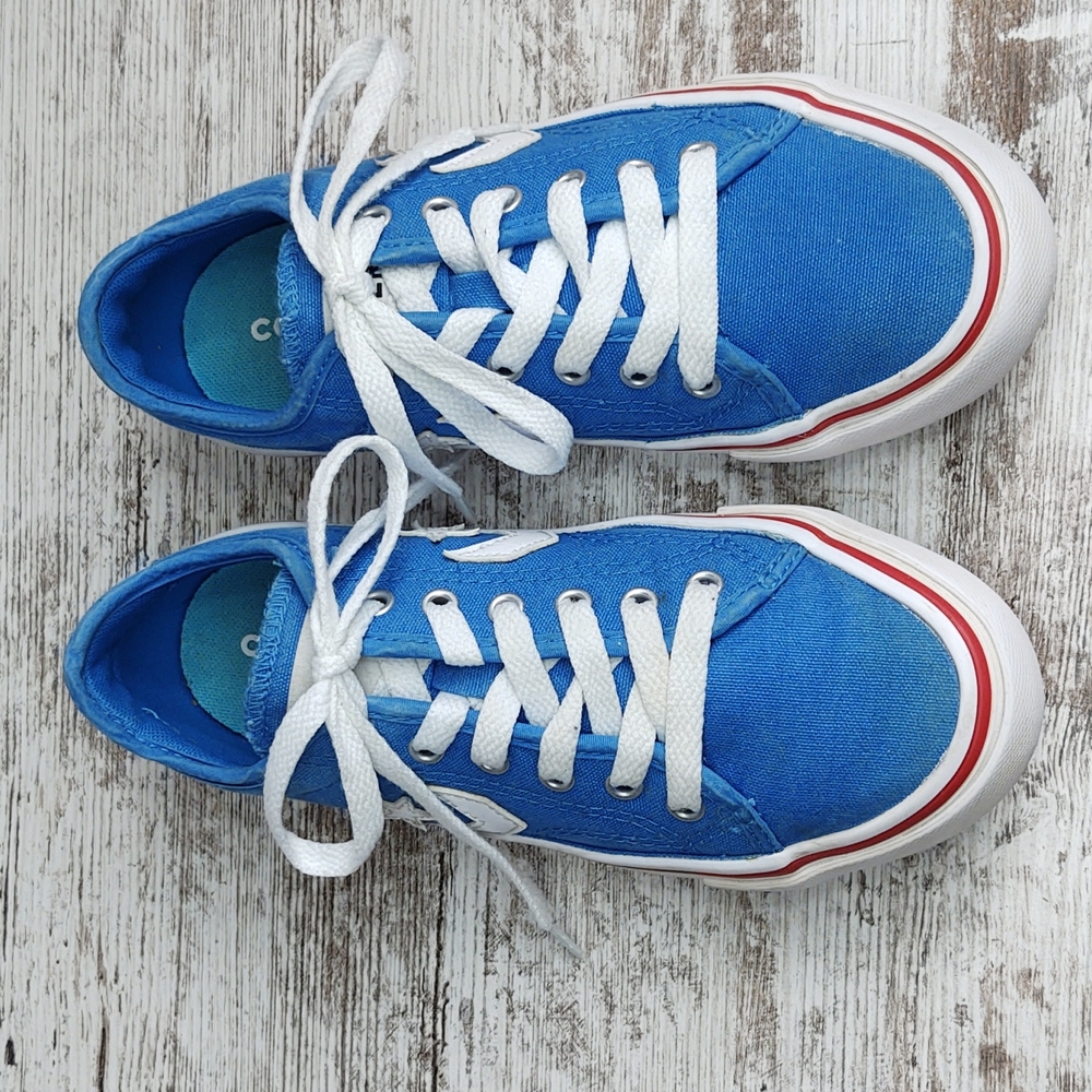 🟦Sz 2 Converse Star Replay Blue Tropic Canvas Sneakers - Picture 5 of 15